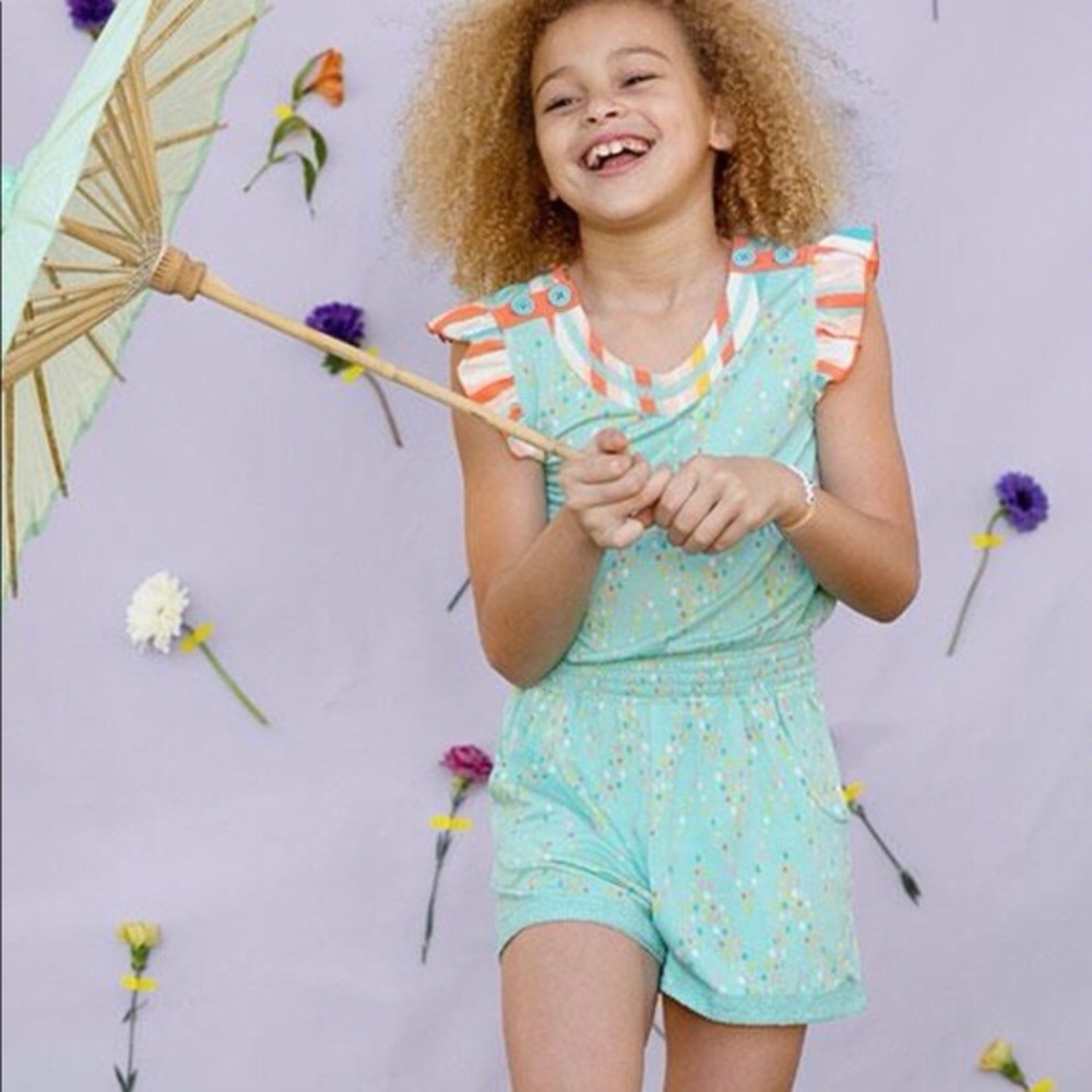 Matilda Jane Dream Chasers Confetti Romper Sz 14